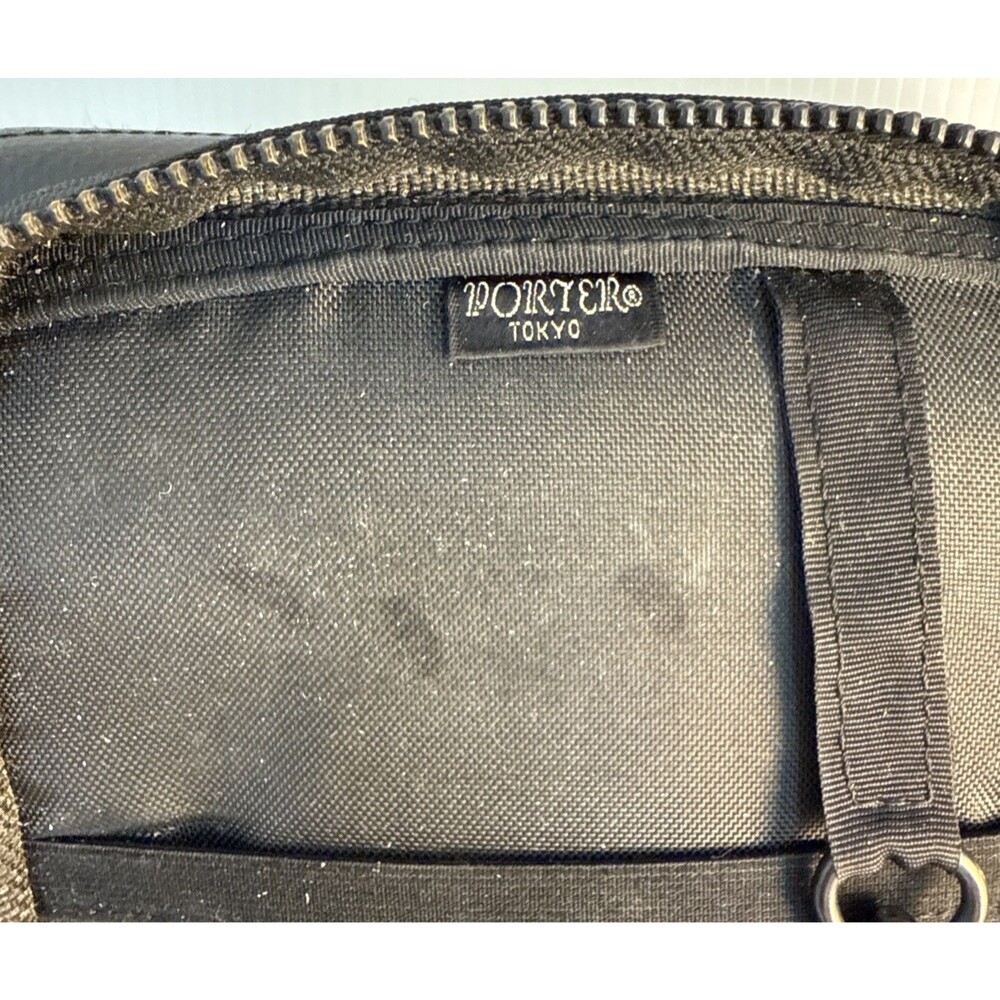 PORTER HEAT SLING SHOULDER BAG Nylon Leather Black Good Used Condition - Picture 15 of 16